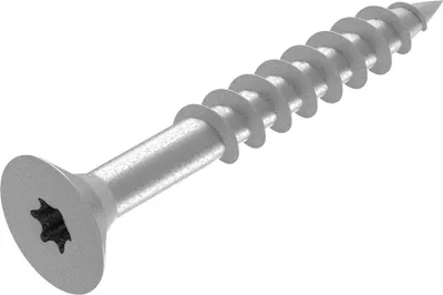 Produktbild von SECCARO Spanplattenschraube 5 x 35 mm, Edelstahl V2A VA A2, Holzschraube mit Teilgewinde, TX / Innensechsrund, 200 Stück