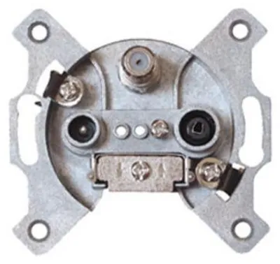 Produktbild von Antennendose, BK+SAT, Durchgang DC, 10dB, 3-fach