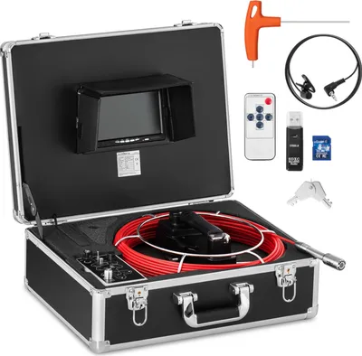 Zdjęcie produktu dla Endoskop Kamera Diagnostyczna Inspekcyjna W Walizce 12 Led Tft 7 '' Sd 30 M