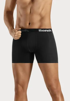 Produktbild von Bench Langer Boxer Boxershorts für Herren 4 -teilig schwarz / blau Größe M