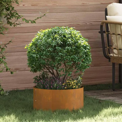 Produktbild von Möbel Gartenpflanzgefä/Pflanzenring Moderne - Pflanzkübel - Blumentopf Braun 40x40x20cm Wetterfeststahl Promotion115719 - Beete
