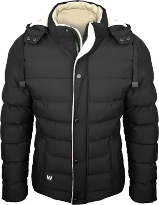 Produktbild von Gesteppte Winterjacke mit Kapuze, schwarz, wärmendes Innenfutter, Größe S