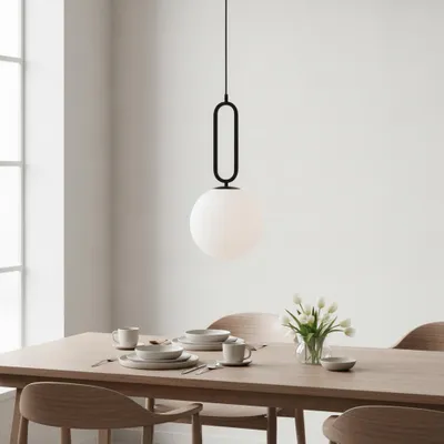 Productafbeelding van Hanglamp Grus zwart Ø 25cm, AI-gegenereerde afbeelding