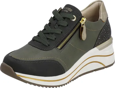 Zdjęcie produktu dla Sznurowane buty damskie Remonte w kolorze zielonym, rozmiar 40