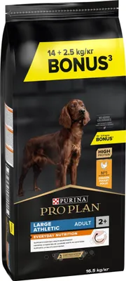 Productafbeelding van PRO PLAN hondenvoer voor volwassen honden, grote rassen, actief, geschikt voor honden van 14 kg tot 2,5 kg