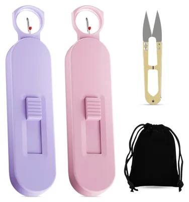 2 Nahttrenner mit Vergrößerungsglas, 2-in-1 Fadenentferner, Nähzubehör