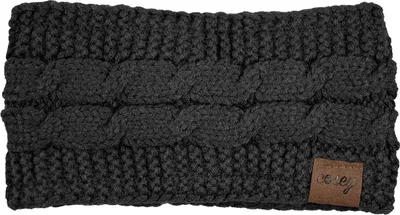 Produktbild von Cosey- gefüttertes weiches Strick Stirnband mit Innenfleece in schwarz