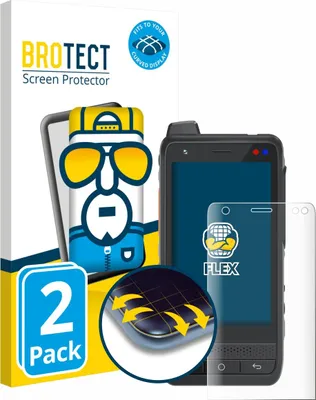 Produktbild von 2x BROTECT Fullscreen Schutzfolie für Uniwa F400 Displayschutz Folie Fullcover Klar Transparent
