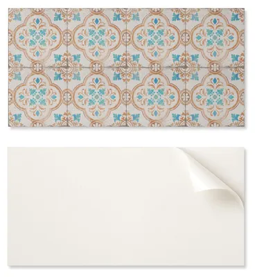 Imagen del producto de Paneles de vinilo autoadhesivos para paredes, con diseño floral, ideales para el salón, de 120 x 60 cm.