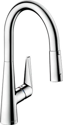 Productafbeelding van Hansgrohe spoelkraan 200 Talis M51 Eco, uittrekbare douchekop met 2 straalstanden, chroom, artikelnummer 72817000