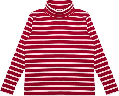 Produktbild von Rollkragenpullover für Mädchen Colourful Dreams  - Rot gestreift - 128