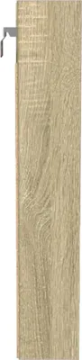 Obrázok produktu pre vidaXL Vitrína Sonoma dub 100x8,5x50 cm Materiál na báze dreva