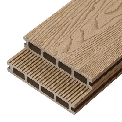 Produktbild von Home Deluxe - WPC Terrassendielen SAMANA PREMIUM - Teak, 2 m² - Inkl. Unterkonstruktion und kompl. Zubehör I Terrassenboden Poolumrandung Balkonbelag