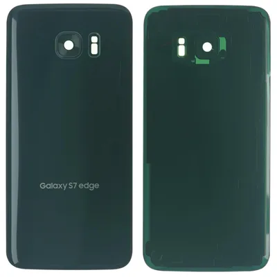 Produktbild von Samsung Galaxy S7 Edge (SM-G935F) Backcover + Kameraglas + Kleber, Schwarz