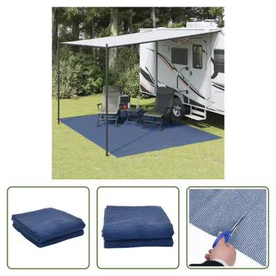 Produktbild von The Living Store Campingteppich Blau 4x3 m