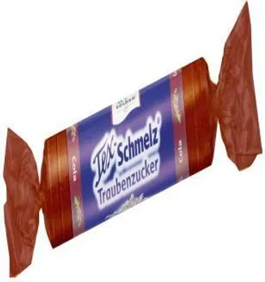 Produktbild von Soldan Tex Schmelz Traubenzucker Cola Rolle, 33 g Bonbons