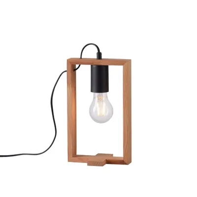 Produktbild von Tischlampe, Holz, Schwarz, H 28,5 cm