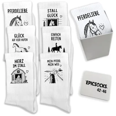 Produktbild von epicsocks Pferdelust Socken in 42-46 im