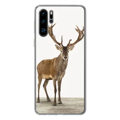 Produktbild von MuchoWow® Handyhülle Schutzhülle Hülle für Huawei P30 Pro Hirsche - Tiere - Geweih - Kinder - Mädchen - Jungen Silikon Softcase Handy Hülle - Schutzdeckel