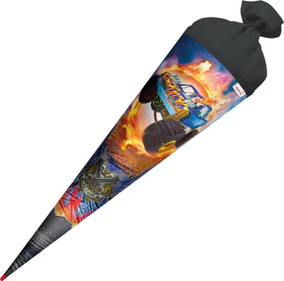 Produktbild von ROTH Schultüte "Monstertruck Fire" rund 700 mm