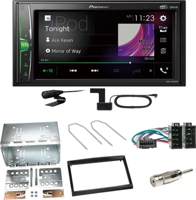 Produktbild von Pioneer DMH-A3300DAB Bluetooth MP3 USB Einbauset für Peugeot 307 Citroen C2 C3