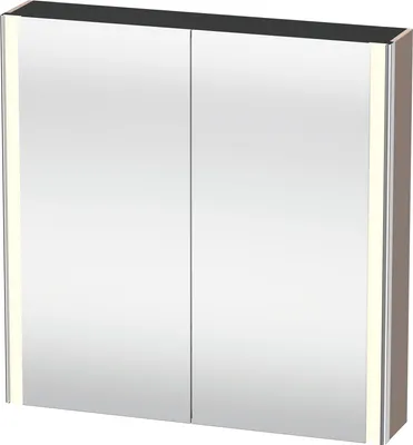 Image de Duravit XSquare armoire de toilette avec éclairage LED, 800x800x155mm, XS7112043430000