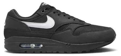 Produktbild von Nike Air Max 1 "Black & White Swoosh" Schwarz/Weiß, Größe: 45