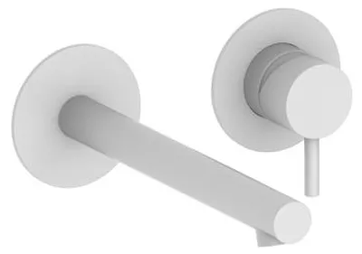 Produktbild von Herzbach SIRO WHITE Waschtisch-Wandbatterie Farbset 210mm Weiß matt