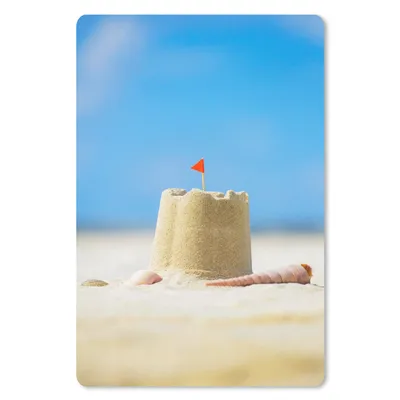 Produktbild von MuchoWow® Mauspad Mousepad Sandburg - Strand - Muscheln - Sommer 18x27 cm - Mousepads - Maus Mat - Pad - Mausunterlage