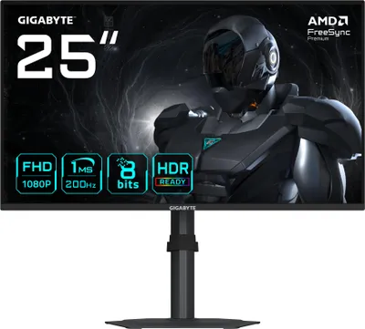 GIGABYTE G25F2 24.5" FHD Gaming Monitor - 1920 x 1080, 200Hz, 1ms, 300 cd/m, Display HDR 10, HDMI 2.0, Displayport 1.4