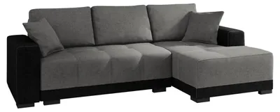 Produktbild von MIRJAN24 Ecksofa Dallas, Elegante Eckcouch mit Bettkasten und Schlaffunktion, Polstersofa, Polstergarnitur, Wohnlandschaft (Seite: Rechts, Alova 04 + Alova 36)