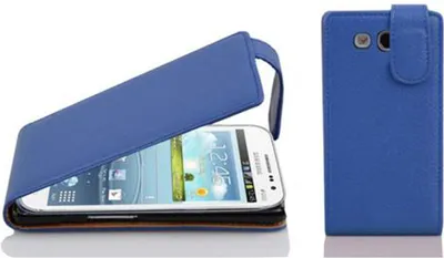 Produktbild von Cadorabo Schutzhülle für Samsung Galaxy WIN Hülle in Blau Flip Etui Handyhülle Case Cover Kunstleder