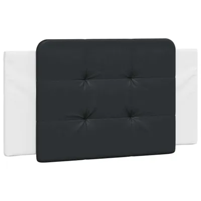 Image de Coussin de tête de lit Zadar noir et blanc 100 cm similicuir