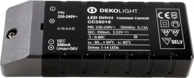 Immagine prodotto di Alimentatore LED Kapego 18W, 350mA