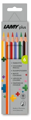 Image de LAMY 1222006 LAMY crayons de couleur triangulaires plus, étui carton 6 pièces