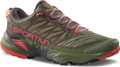 Produktbild von Akasha II, Cypress/Mountain Red,  Größe 38.5, ZFRS066E47R24385, Mountain Running Low Cut Schuhe Herren - La Sportiva