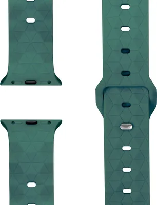 Produktbild von Hexion Armband für Apple Watch Ultra/SE/10/9/8/7/6/5/4/3/2/1, Silikon Loop Sportarmband, 42/44/45/46/49mm -  Fichtengrün