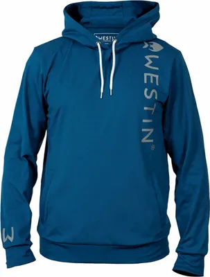 Produktbild von Westin Tech Hoodie Patrol blau - Angelpullover mit Kapuze, Größe:S