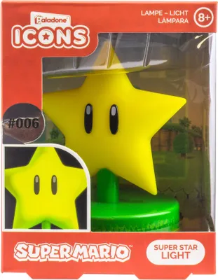 Zdjęcie produktu dla Paladone Nachttischlampe Super Maio Stern gelb