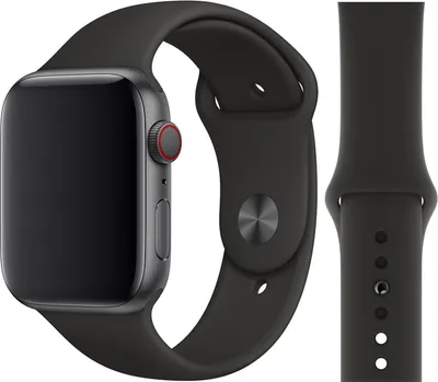 Produktbild von Original Apple Sport Armband S/M + M/L 38/40/41mm MTP62ZM/A Black 2. Gen