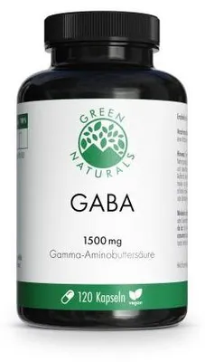Immagine prodotto di Green Naturals GABA 1500 mg, capsule vegane, 120 pezzi
