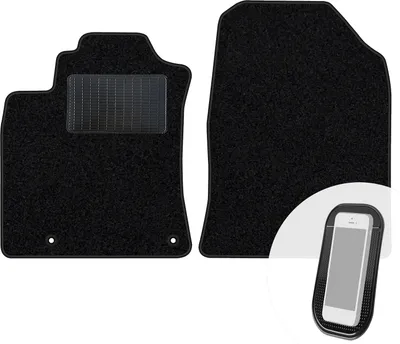 Produktbild von moto-MOLTICO Vorne Fußmatten Auto Velours Autoteppiche Schwarz Automatten Set 2-teilig passend für Kia Sorento IV ab 2020