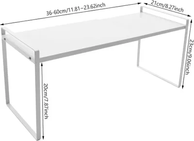 Obrázek produktu pro Organizér do kuchyňské skříňky, nastavitelný design, vylepšená stabilita, BÍLÁ