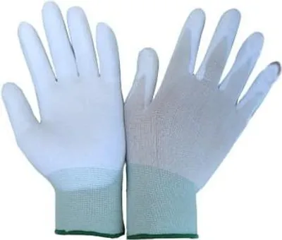 Image de Gants De Travail Blancs Bird, Taille 7