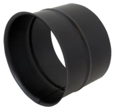 Produktbild von Bertrams ST-Pu Wandfutter 08WFE150 Ø 150 mm, einfach, 120 mm lang, 1 mm, pulverbeschichtet, schwarz