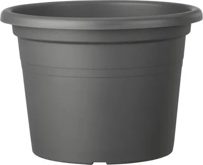 Image de Pot de fleurs rond DEROMA Day R, 50 x H34,9 cm, Anthracite, 41 litres, Percé, Recyclé