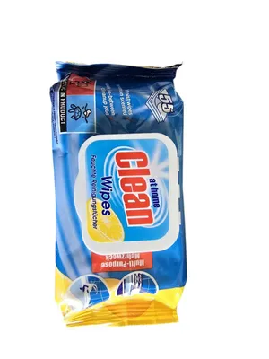Produktbild von At Home Clean Feuchte Reinigungstücher Zitrone 165 Stück