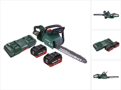 Produktbild von Metabo MS 36-18 LTX BL 40 Akku Kettensäge 36 V ( 2x 18 V ) 40 cm 22 m/s Brushless + 2x Akku 10,0 Ah + Doppel Ladegerät