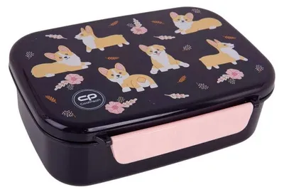 Image de CoolPack | Boîte à lunch Foodyx - Corgi Elisabeth - 765ml - avec séparateur pratique - sans BPA