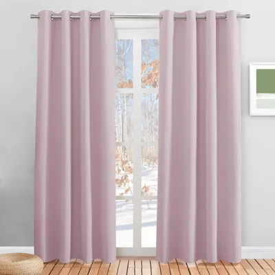 Zdjęcie produktu dla Zasłony zaciemiające, zestaw 2 sztuk, jasnoróżowe, 220 x 140 cm